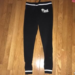 PINK Black yoga pants/leggings